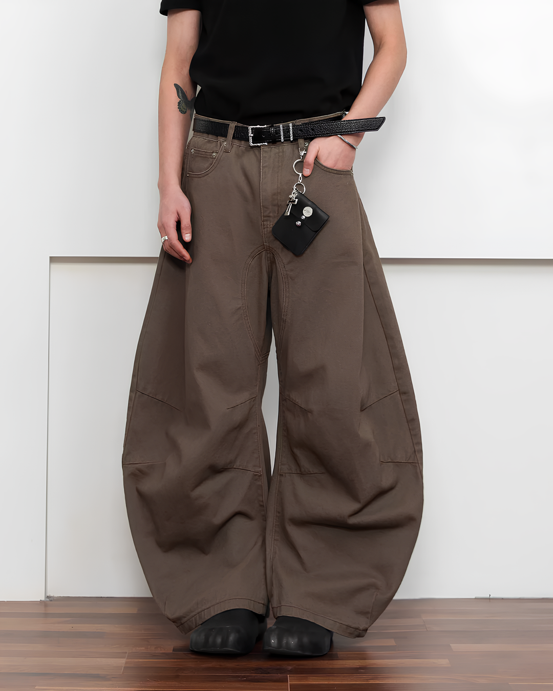 カーブレッグバギーパンツ Ril 5910