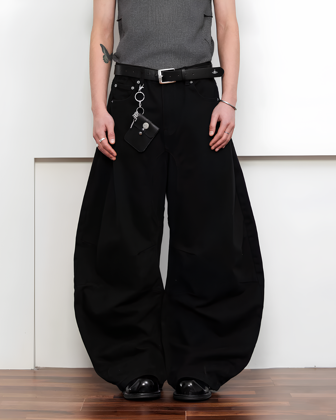 カーブレッグバギーパンツ Ril 5910