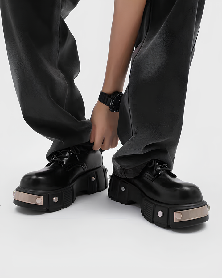 エッジメタルソールダービーシューズ Ril 6001