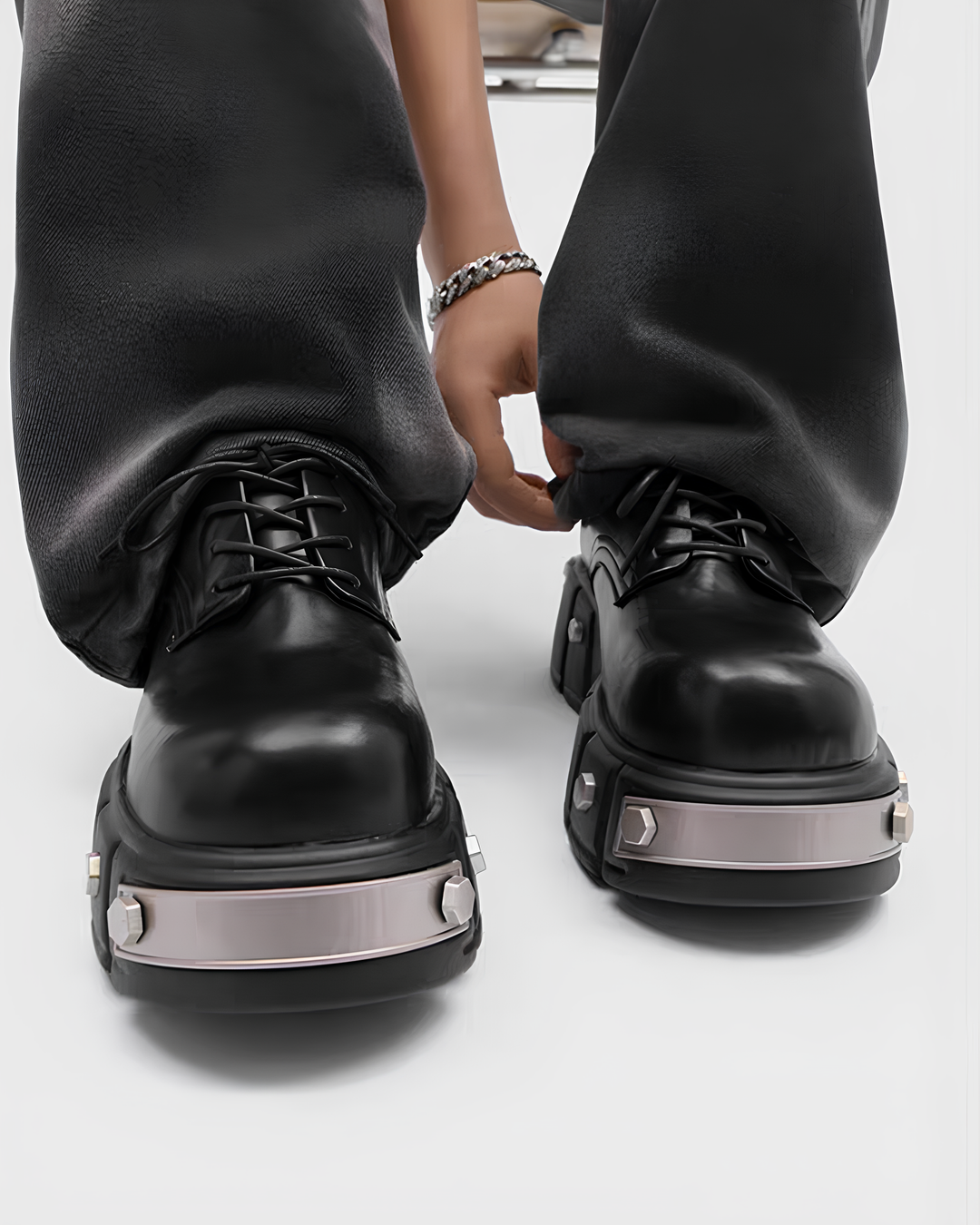 エッジメタルソールダービーシューズ Ril 6001