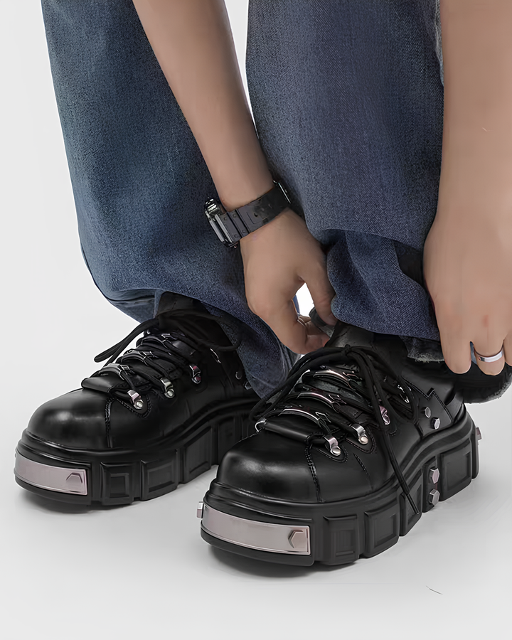 メタルチップレースアップシューズ Ril 6002