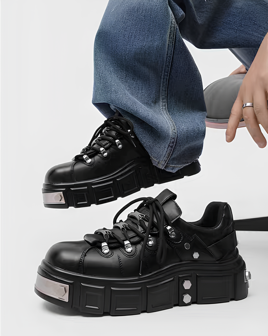 メタルチップレースアップシューズ Ril 6002